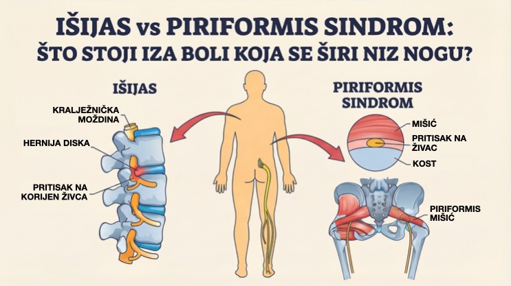 Usporedba išijasa i priformis sindroma